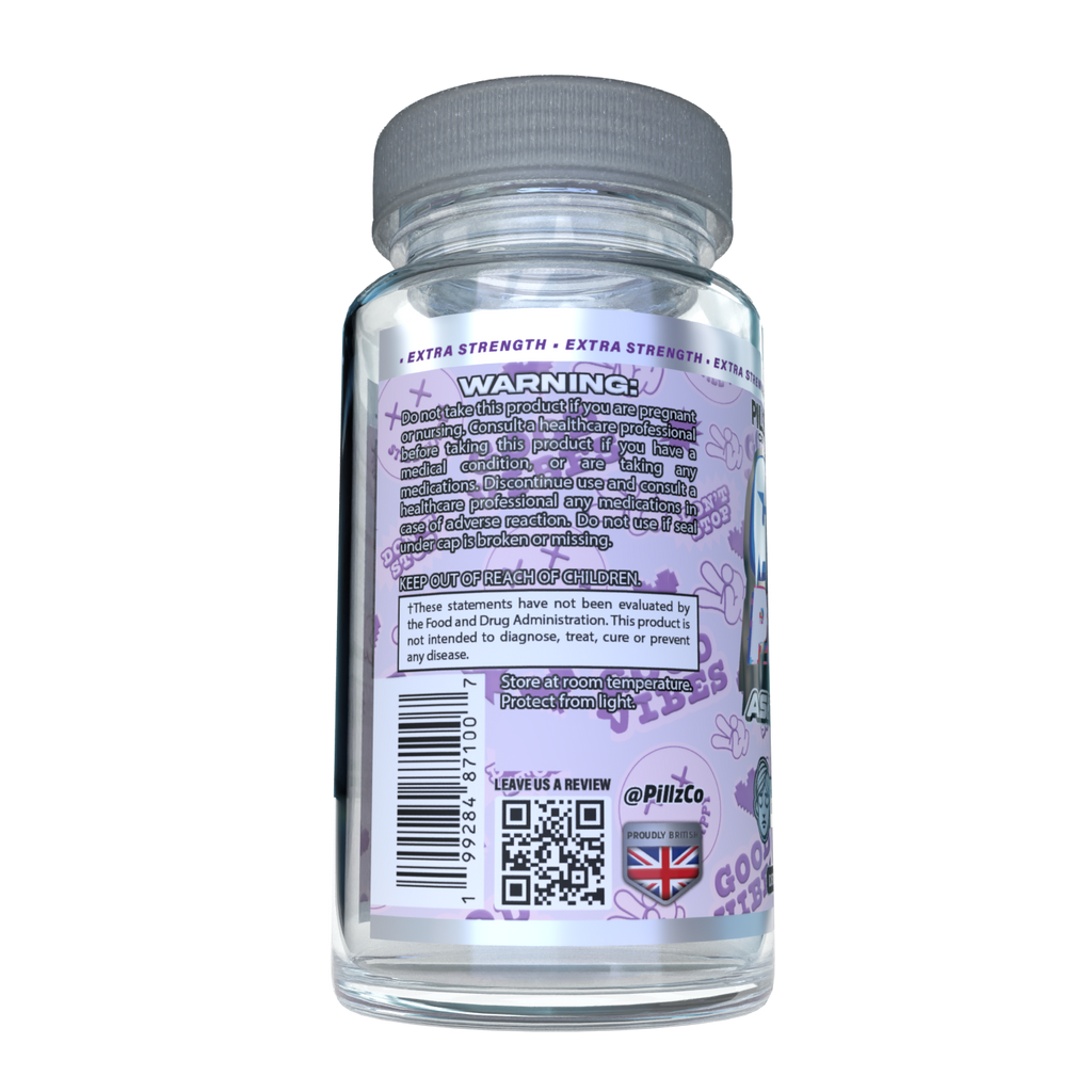 ChillPillz™ - Ashwagandha Extra Strength – 3000mg Root Extract with Black Pepper